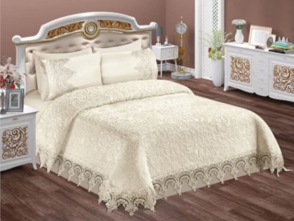 Νυφικό Σετ Κρεβατιού Υπέρδιπλο Osmanli 6 Τεμαχίων Γαρύφαλλο | Γαρύφαλλο - Λευκά Είδη